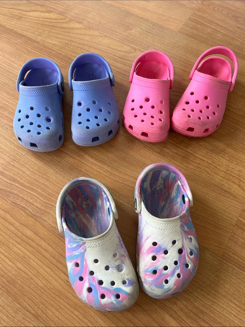 Crocs size C9 three pairs